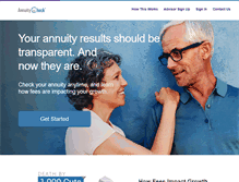 Tablet Screenshot of annuitycheck.com